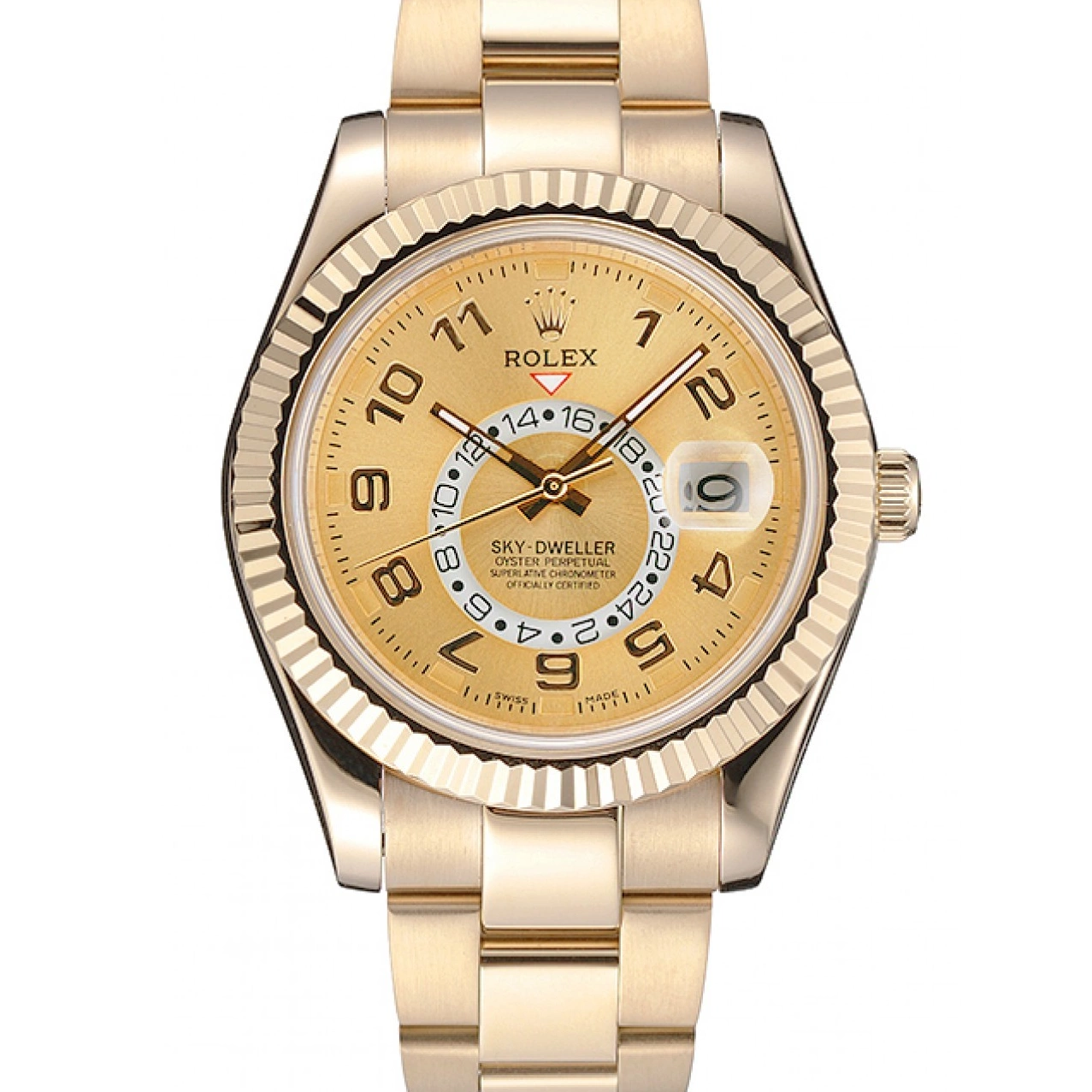 2012 Dweller Yellow Rolex Perpetual Edition Special Gold Oyster 80243 Sky 0821